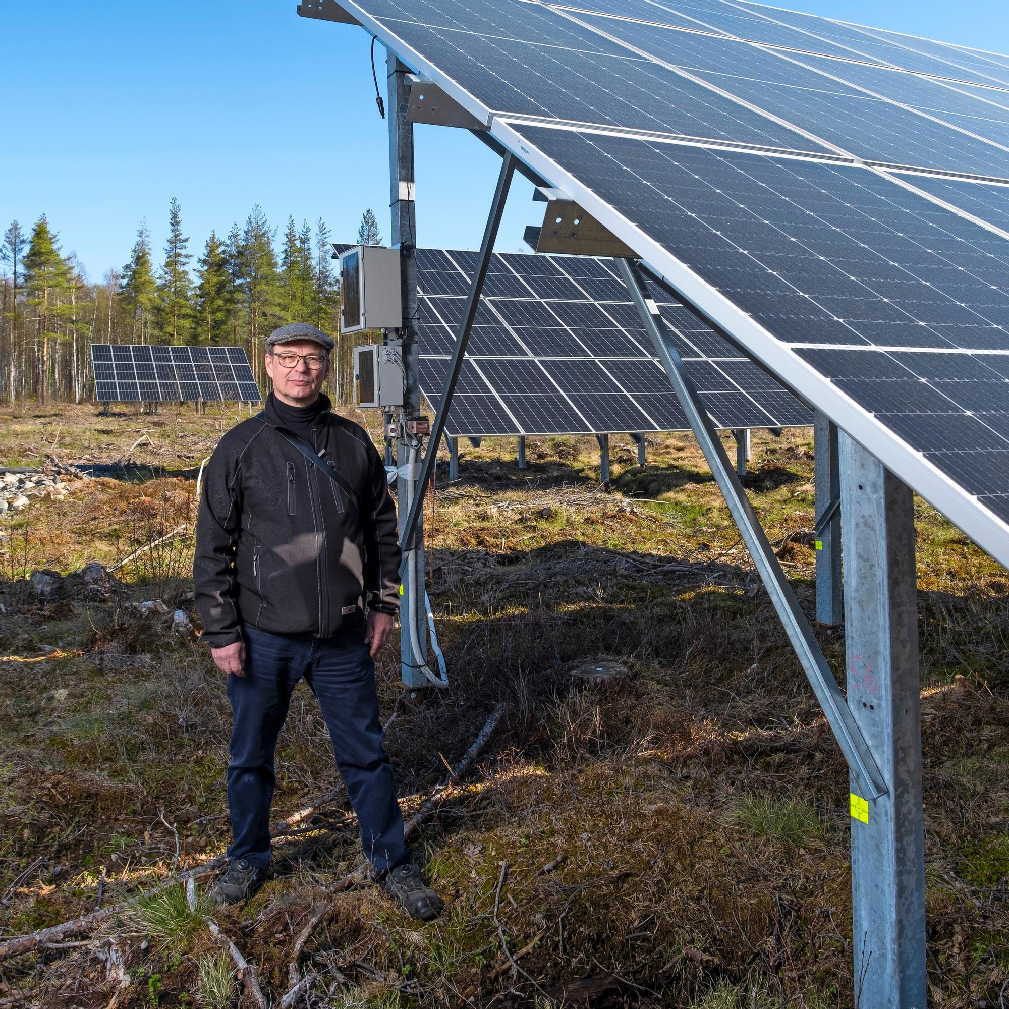Kosteikkoon on upotettu 5 000 kantoa – Kontiolahdella kehitetään aurinkovoimaa yhdessä suoluonnon ennallistamisen kanssa 