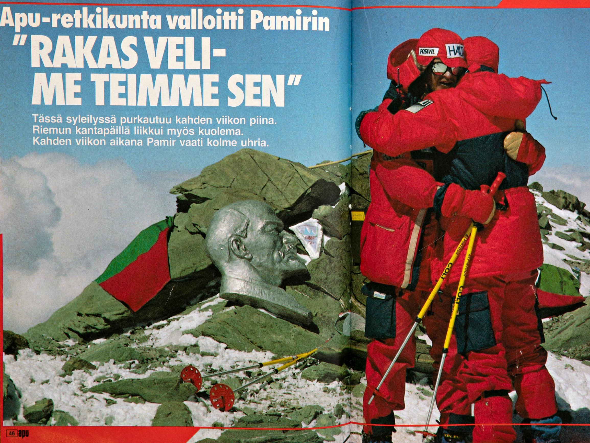 Näin Apu-retkikunta valloitti yli seitsemän kilometriä korkean Pik Leninin 1985 Tadžikistanin ja Kirgisian rajalla