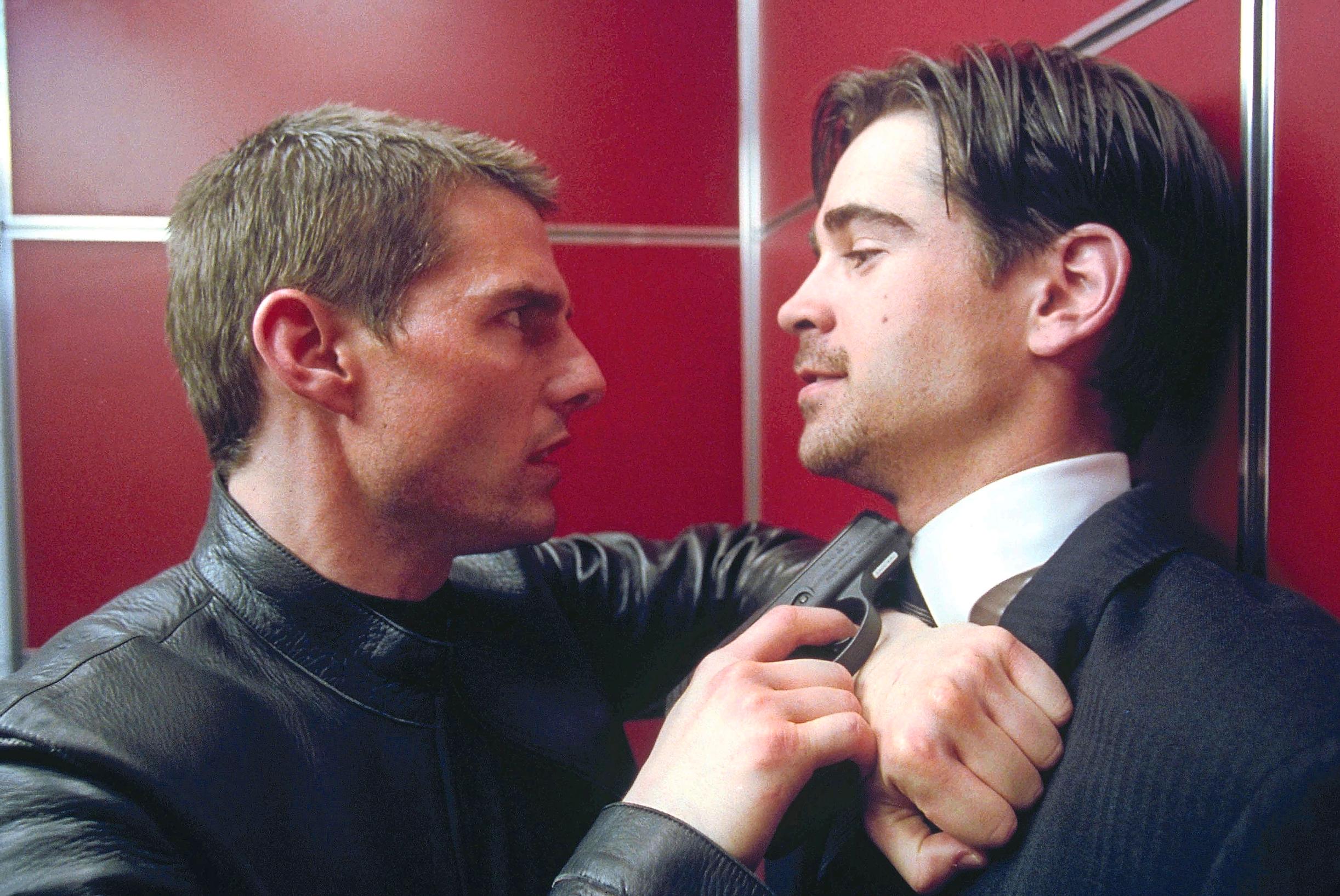 Colin Farrell esiintyi Tom Cruisen kanssa Steven Spielbergin ohjaama tieteistoimintaelokuvassa Minority Report (2002).