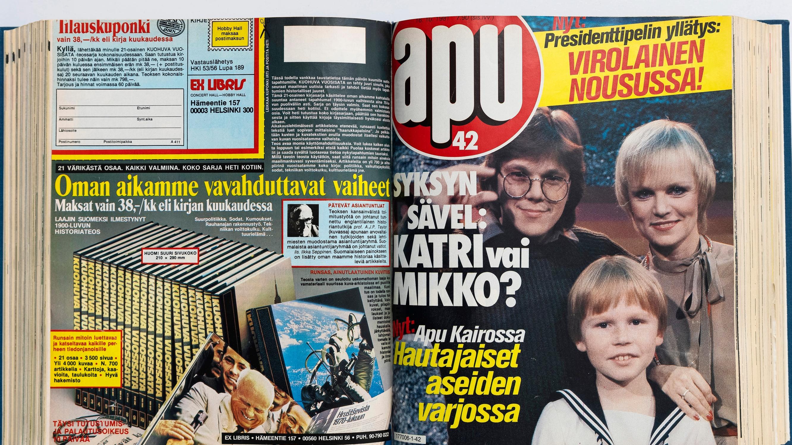 40 vuotta sitten: Kumpi voittaa Syksyn sävelen – Katri Helenan karhu vai Mikko Alatalon moukarimummo?
