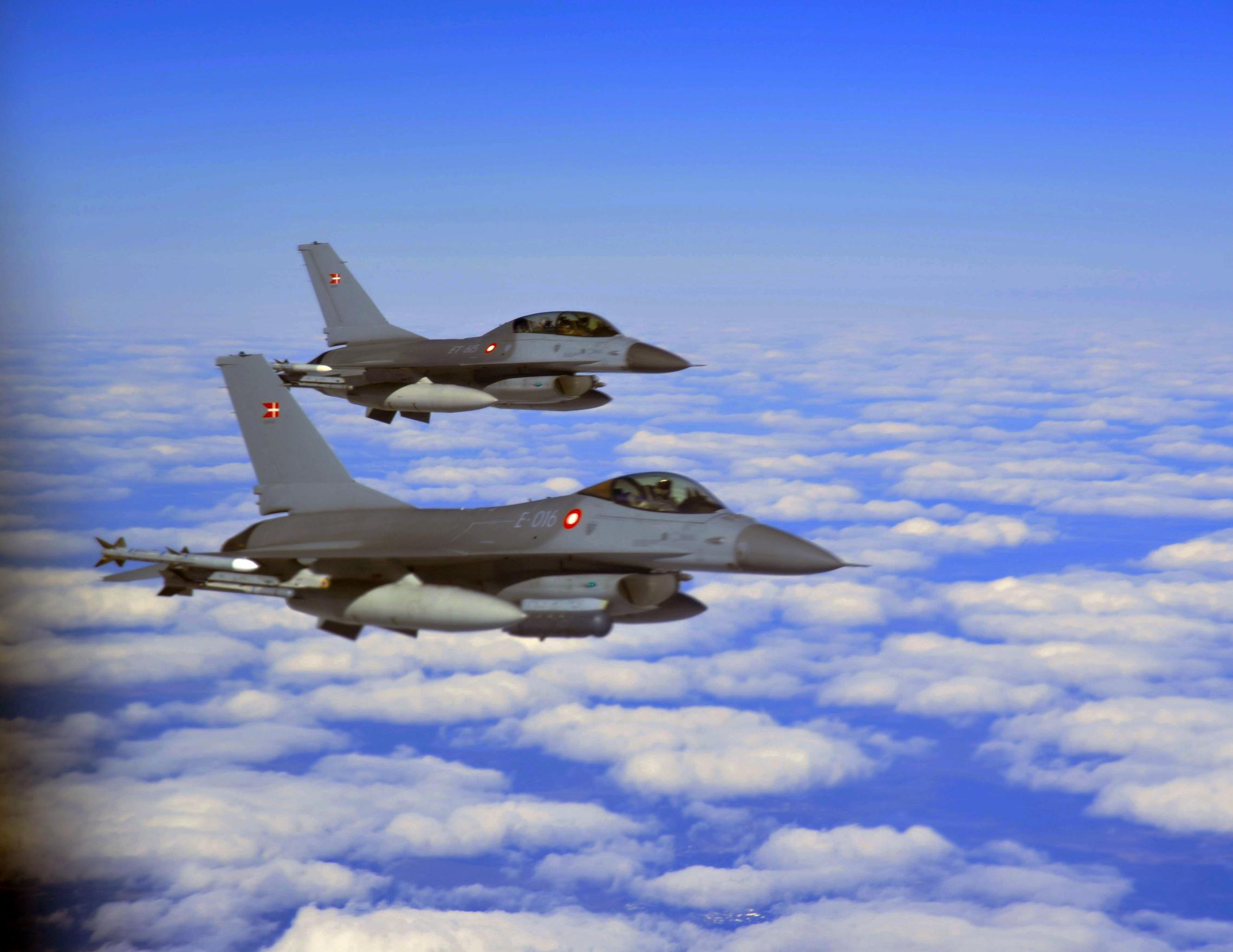 Norjan ilmavoimien F-16Chävittäjiä