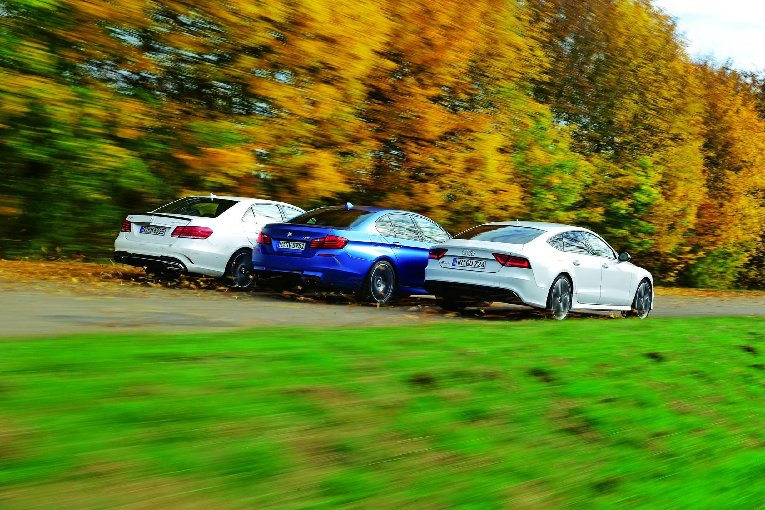 Vertailussa supertykit: Audi RS7, BMW M5 ja Mercedes E 63 AMG S