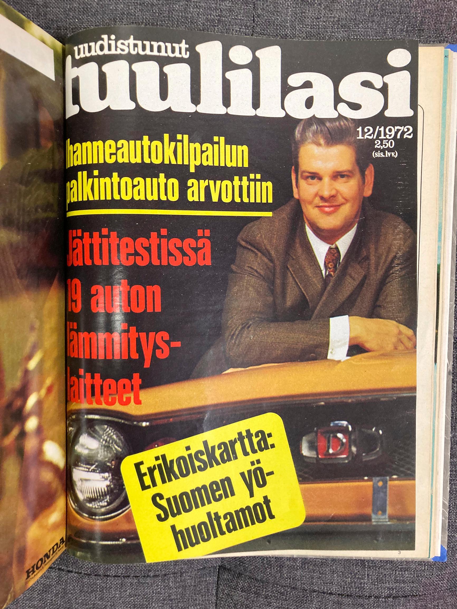 Suolaa tielle vai nastat alle? Joulukuun 1972 Tuulilasissa kysymystä pohtivat insinööri Teppo Savolainen ja diplomi-insinööri Veli Markkula keskustelivat 