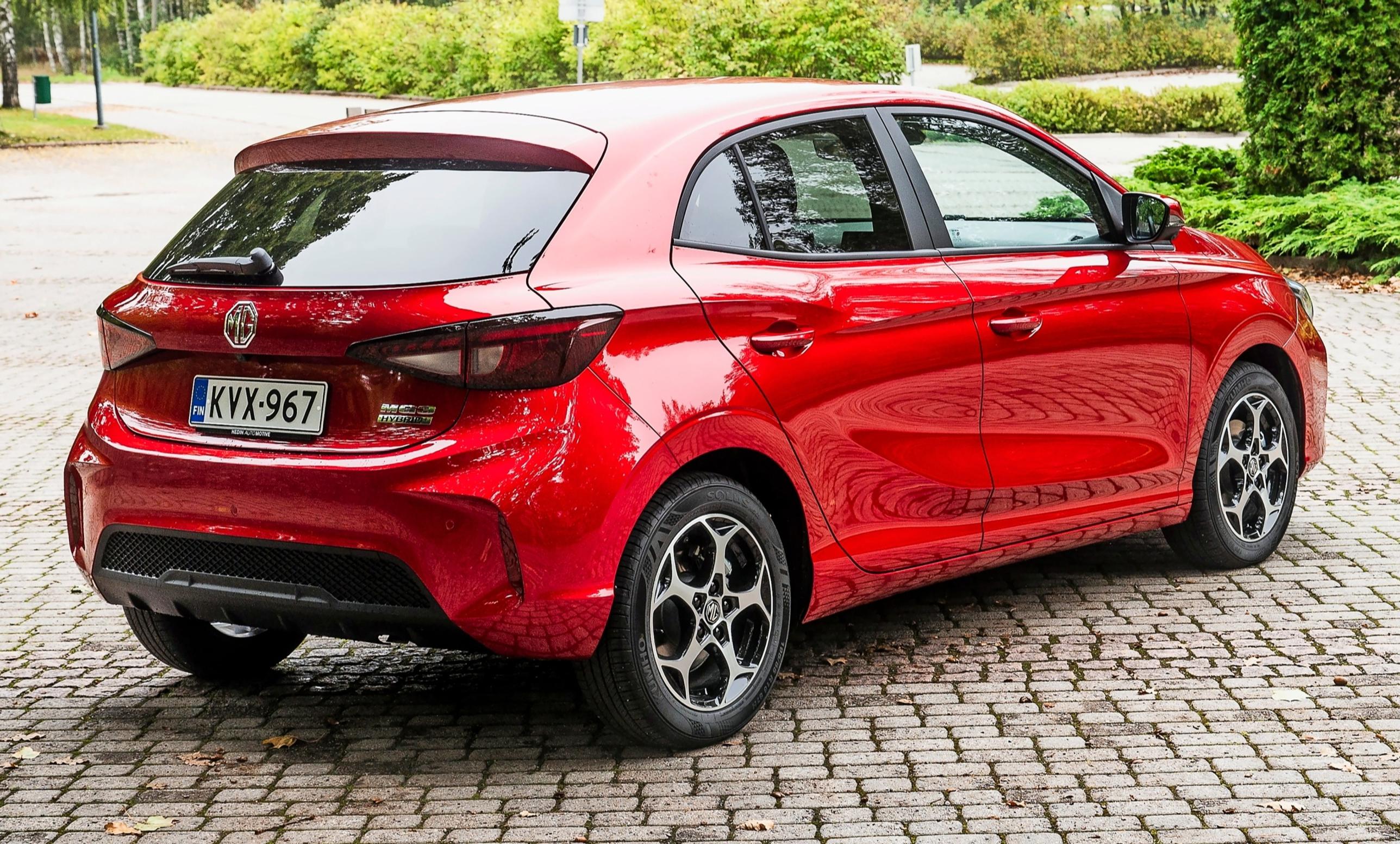 Uusi MG3 Hybrid+ on tyylikäs muodoiltaan.