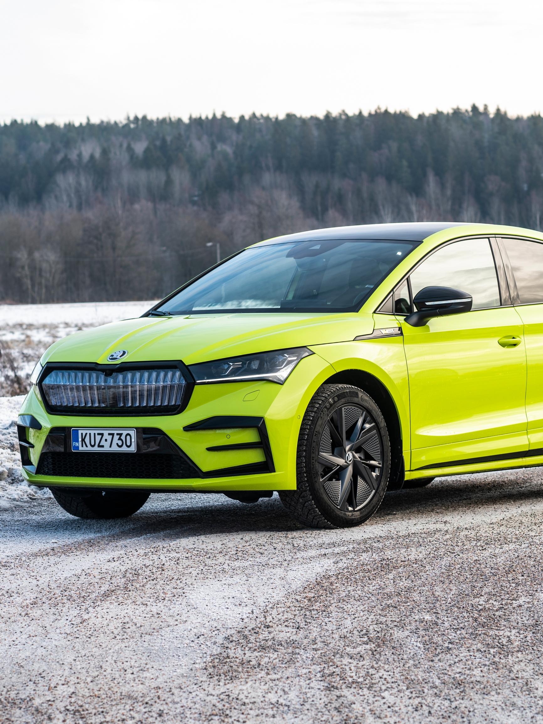 Škoda Enyaq RS IV – Sähköauto, jossa on paketti kunnossa