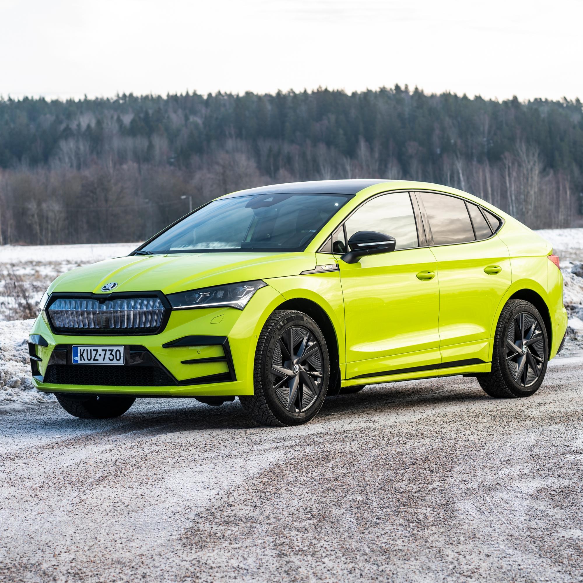 Škoda Enyaq RS IV – Sähköauto, jossa on paketti kunnossa