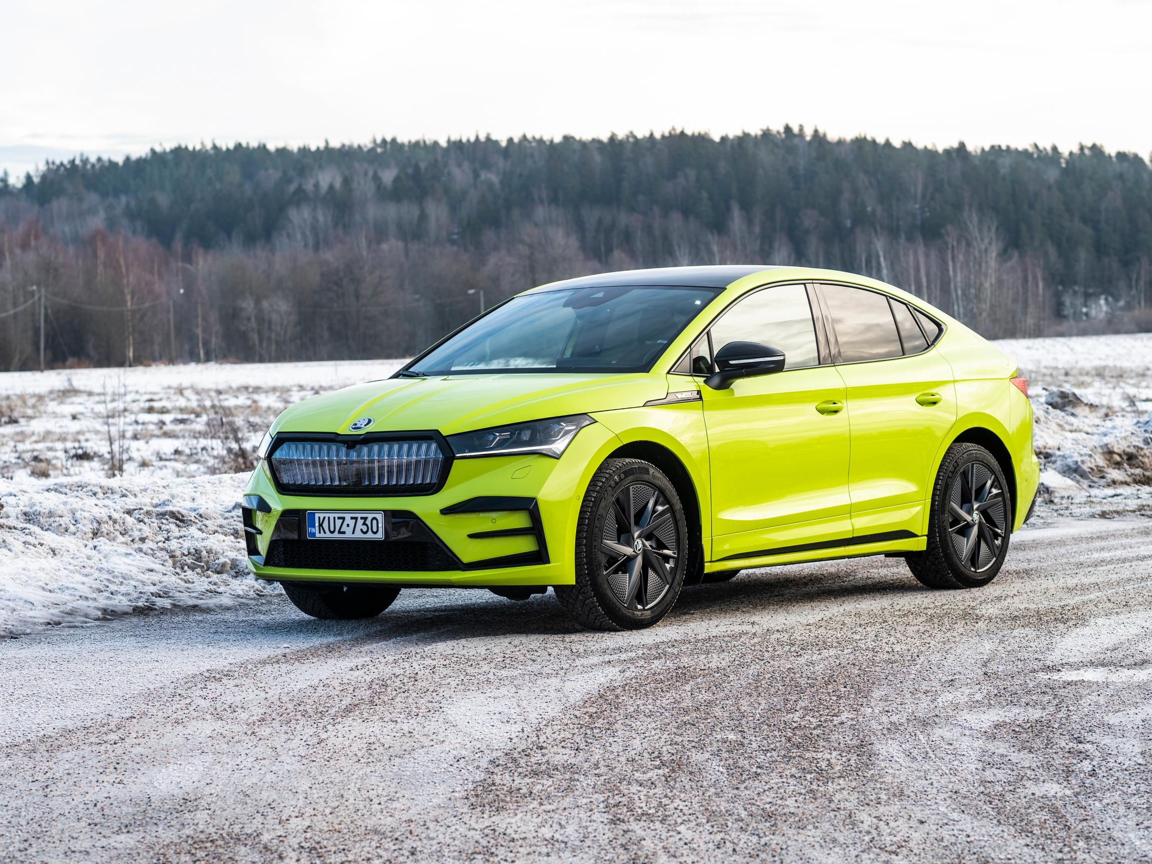 Škoda Enyaq RS IV – Sähköauto, jossa on paketti kunnossa