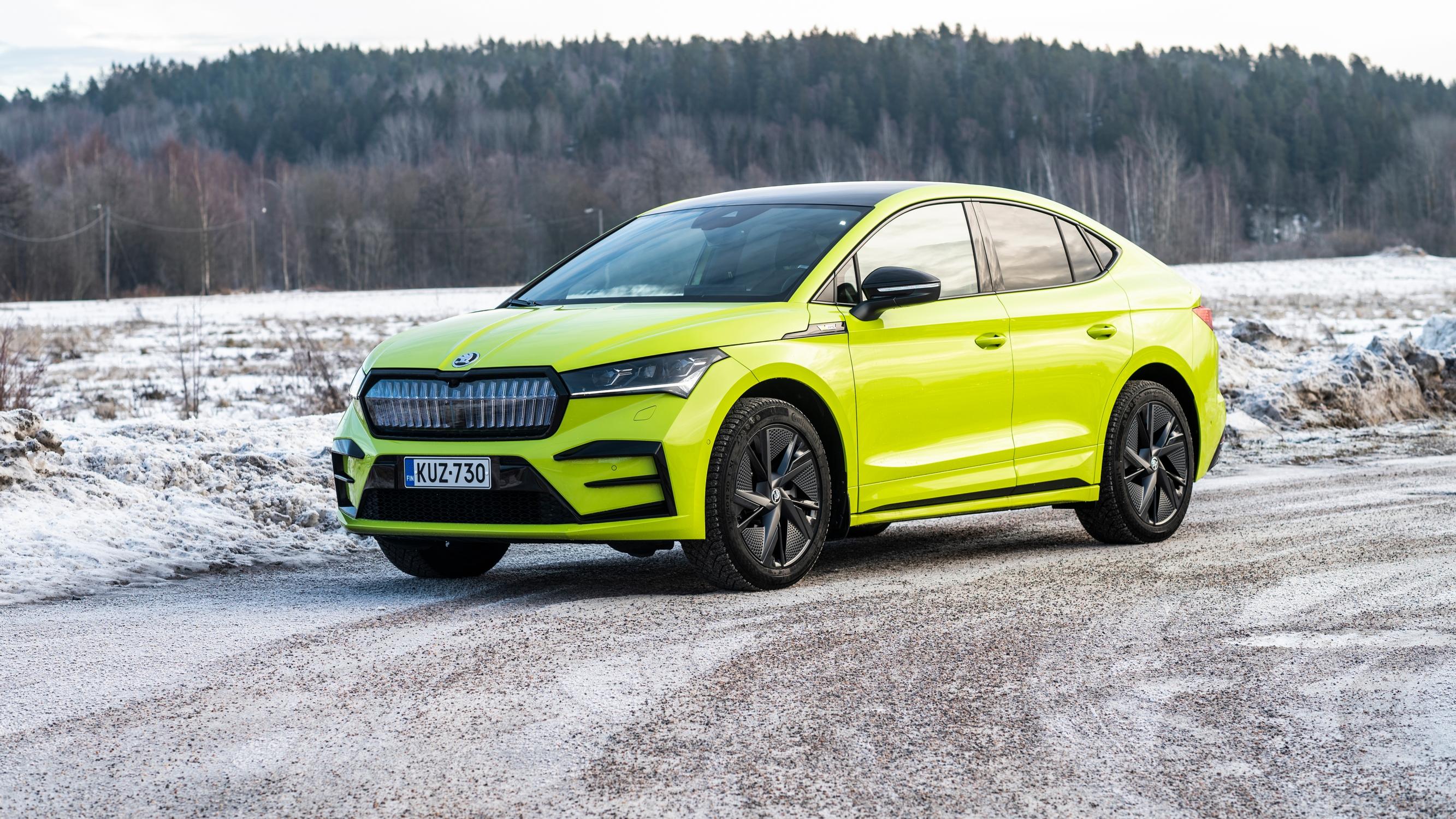 Škoda Enyaq RS IV – Sähköauto, jossa on paketti kunnossa