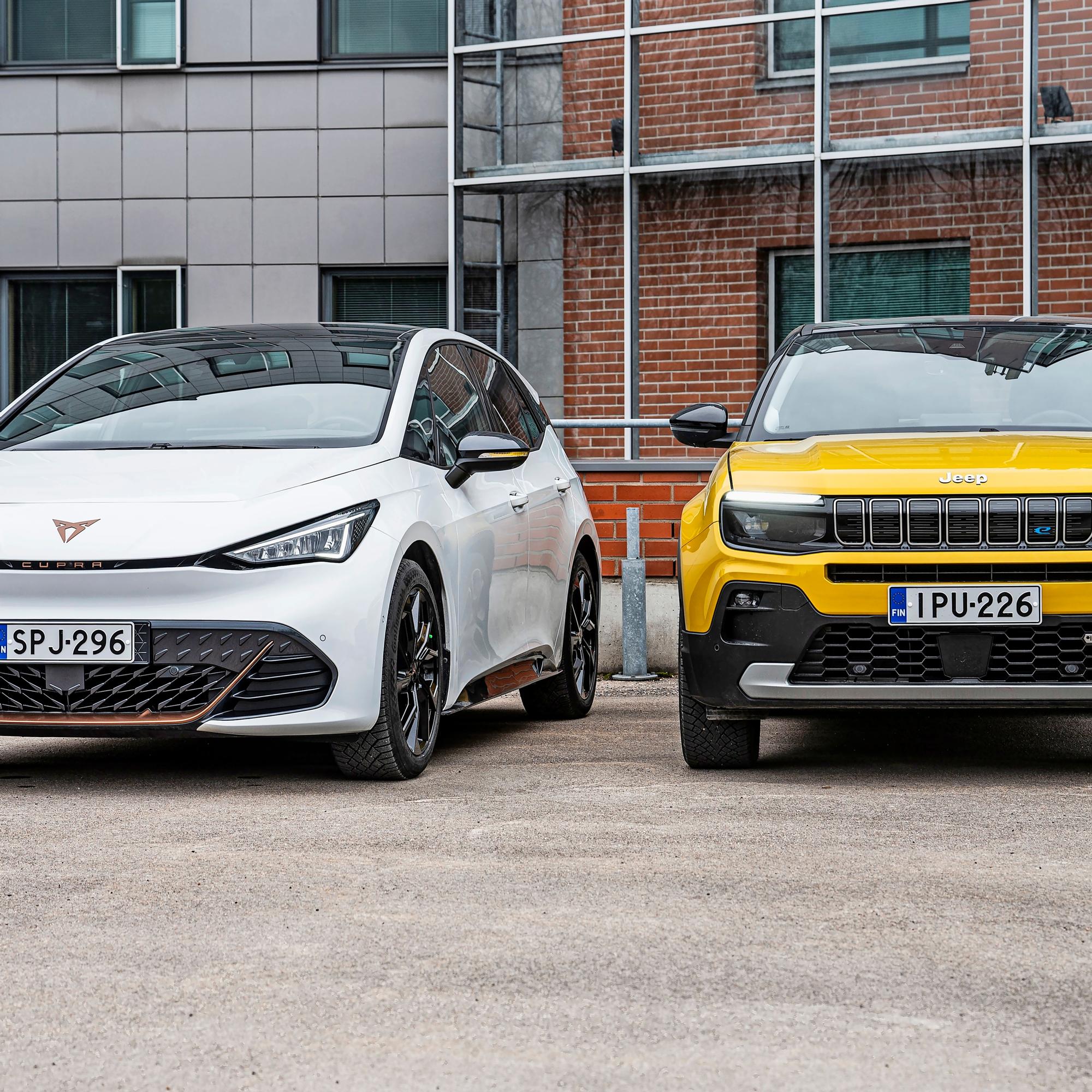 Cupra Born vs. Jeep Avenger – Sähköautojen hinnat putosivat vuodessa jopa kymppitonnin – Tässä tulee vertailun voittaja
