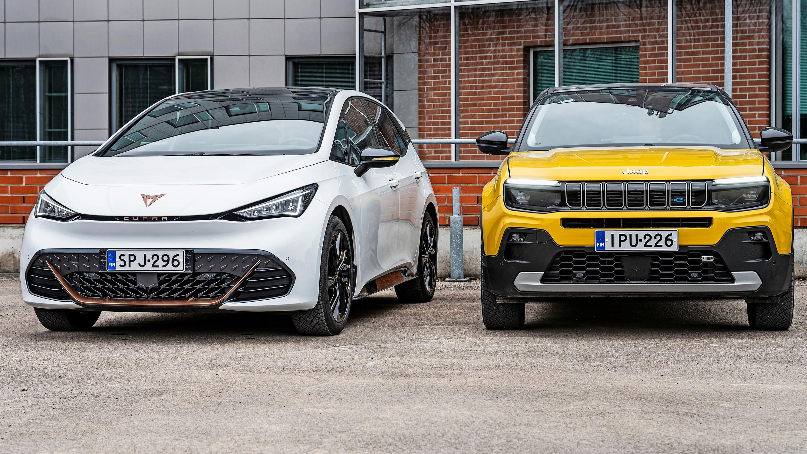 Cupra Born vs. Jeep Avenger – Sähköautojen hinnat putosivat vuodessa jopa kymppitonnin – Tässä tulee vertailun voittaja