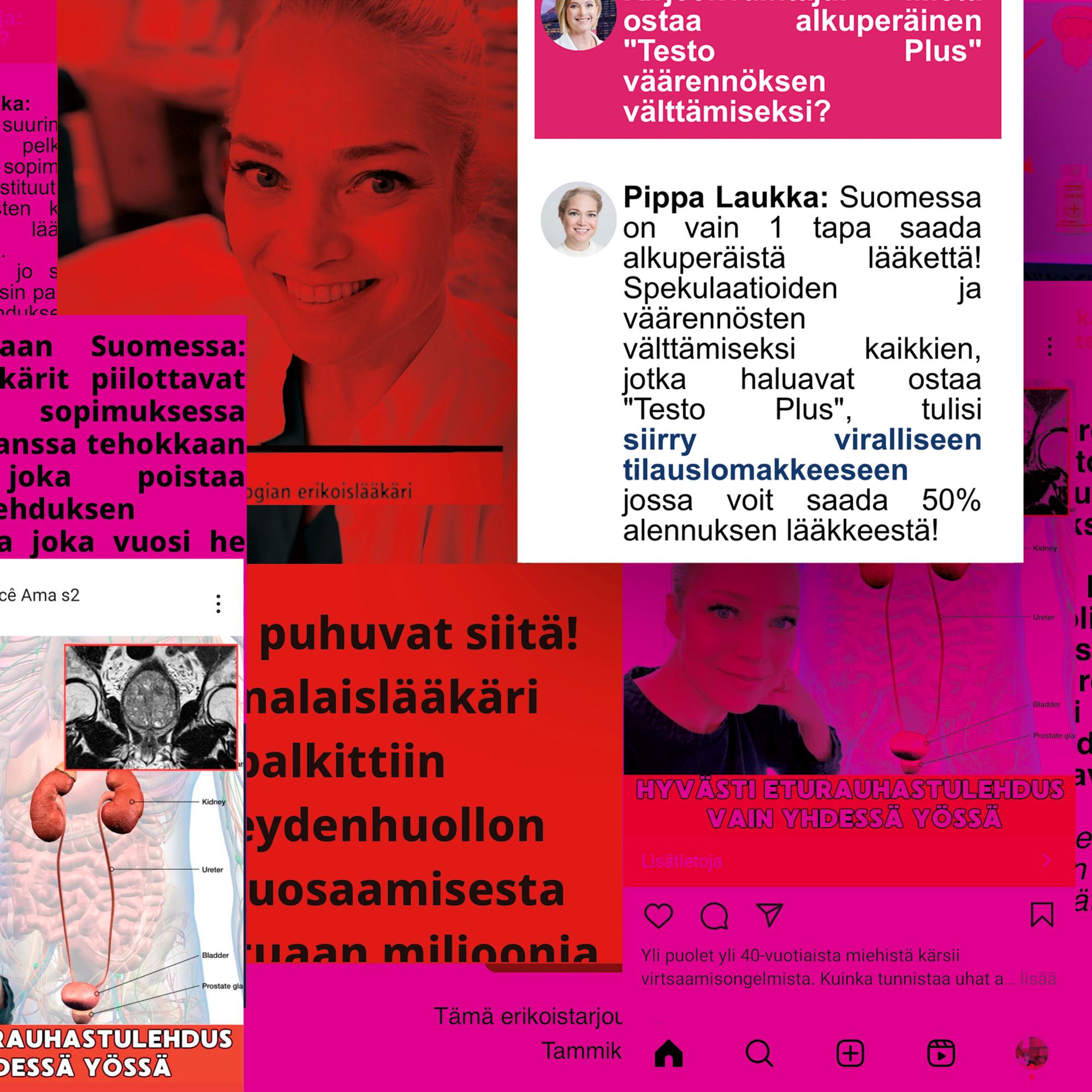 Huijarit varastivat Pippa Laukan kuvan lääkemainoksiin ja väittivät tämän isän kuolleen – ”Nykyään jatkuva riesa”