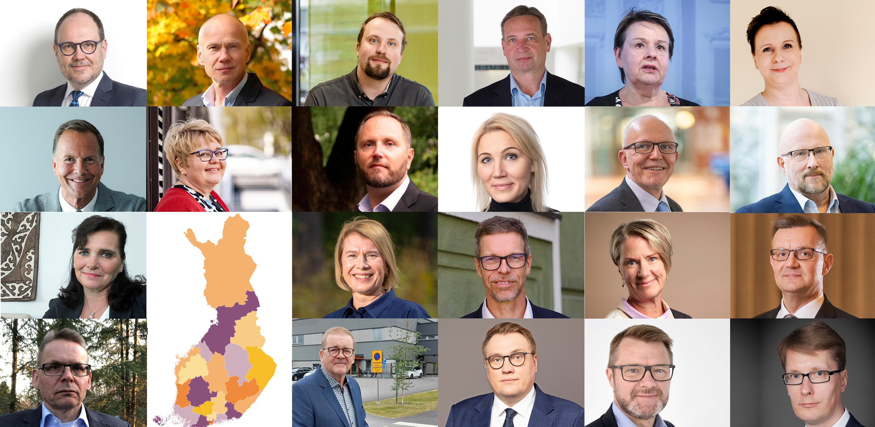Keitä ovat uudet hyvinvointialuejohtajat? Lääkäri, hoitaja-tohtori, hallintotieteilijä... Kokosimme perustiedot kaikista