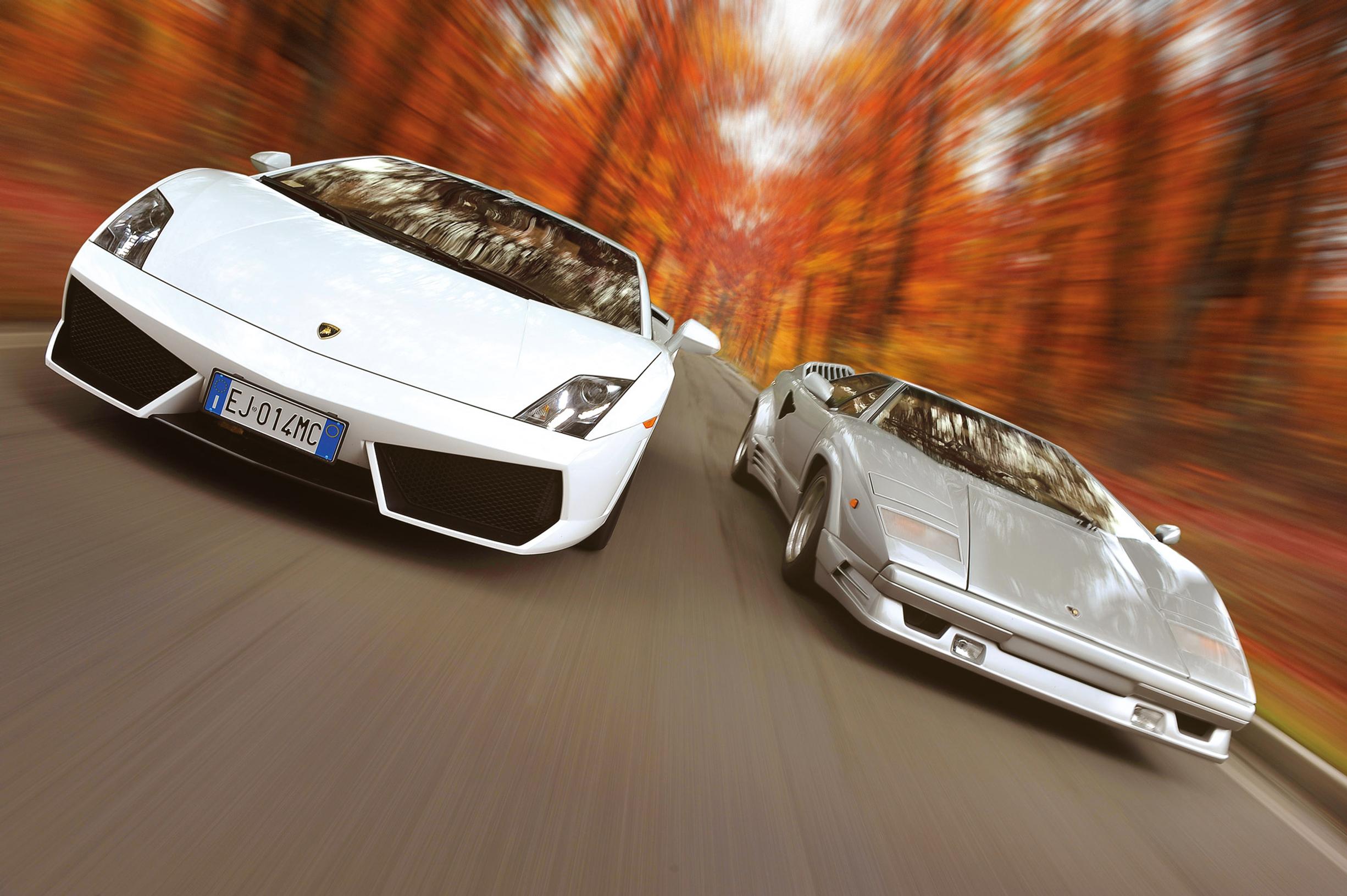 Vertailussa Lamborghinit Gallardo ja Countach – hyvästit manuaalille