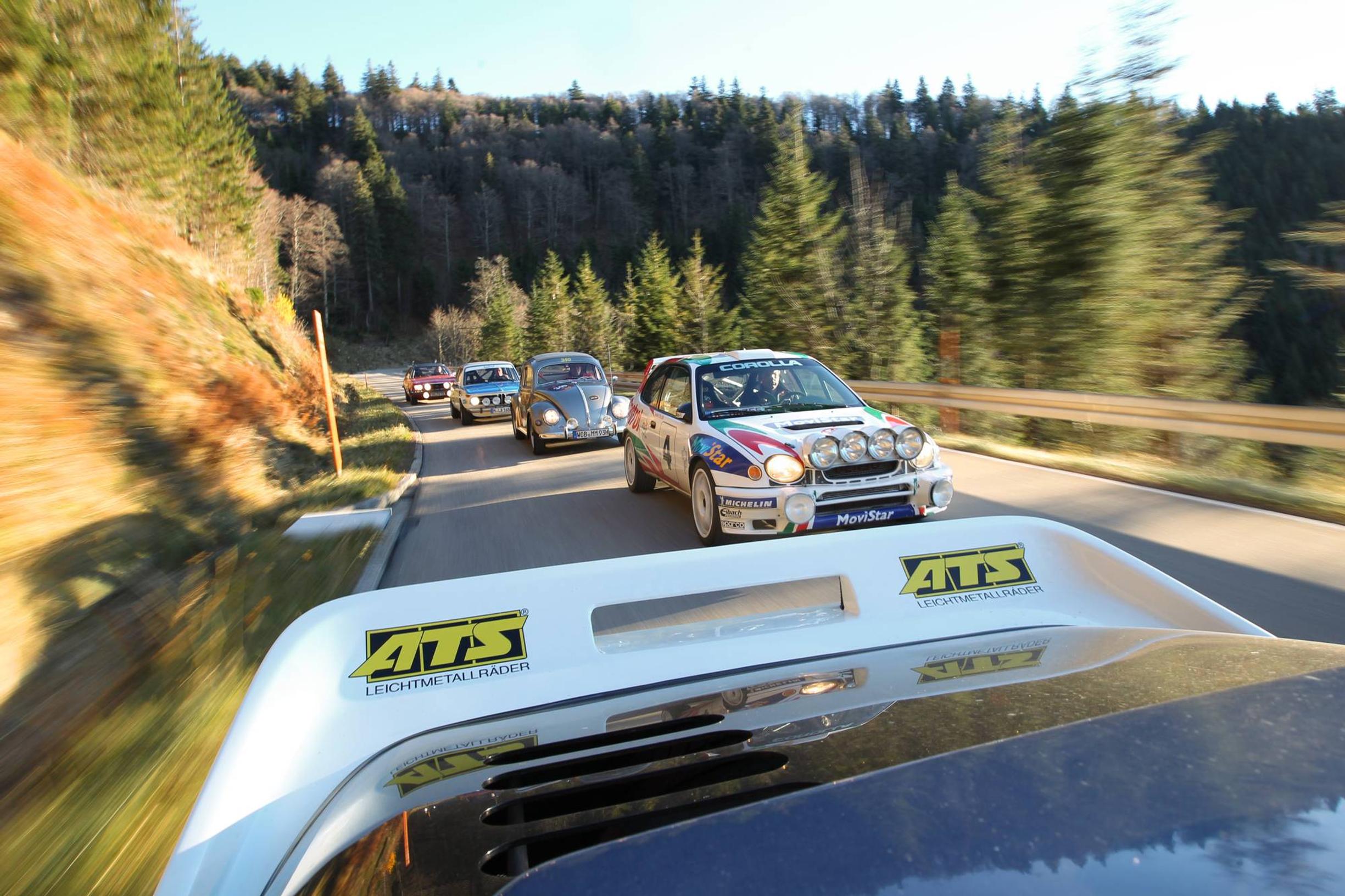 Rallilegendat ajossa: VW Kupla, Ford RS200, Opel Commodore, BMW 2002 ti ja Toyota Corollalla