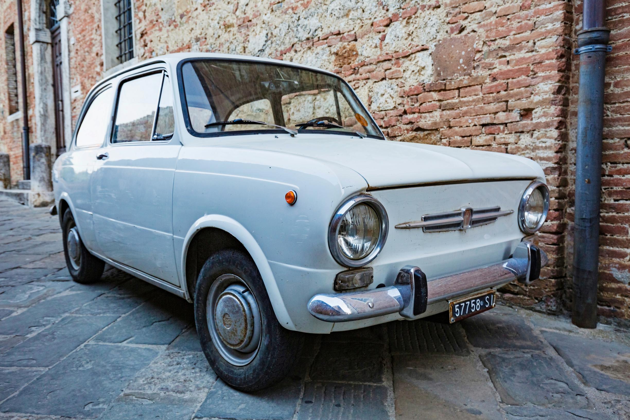 Fiat 850 oli 1960-luvulla suosittu malli myös Suomessa.