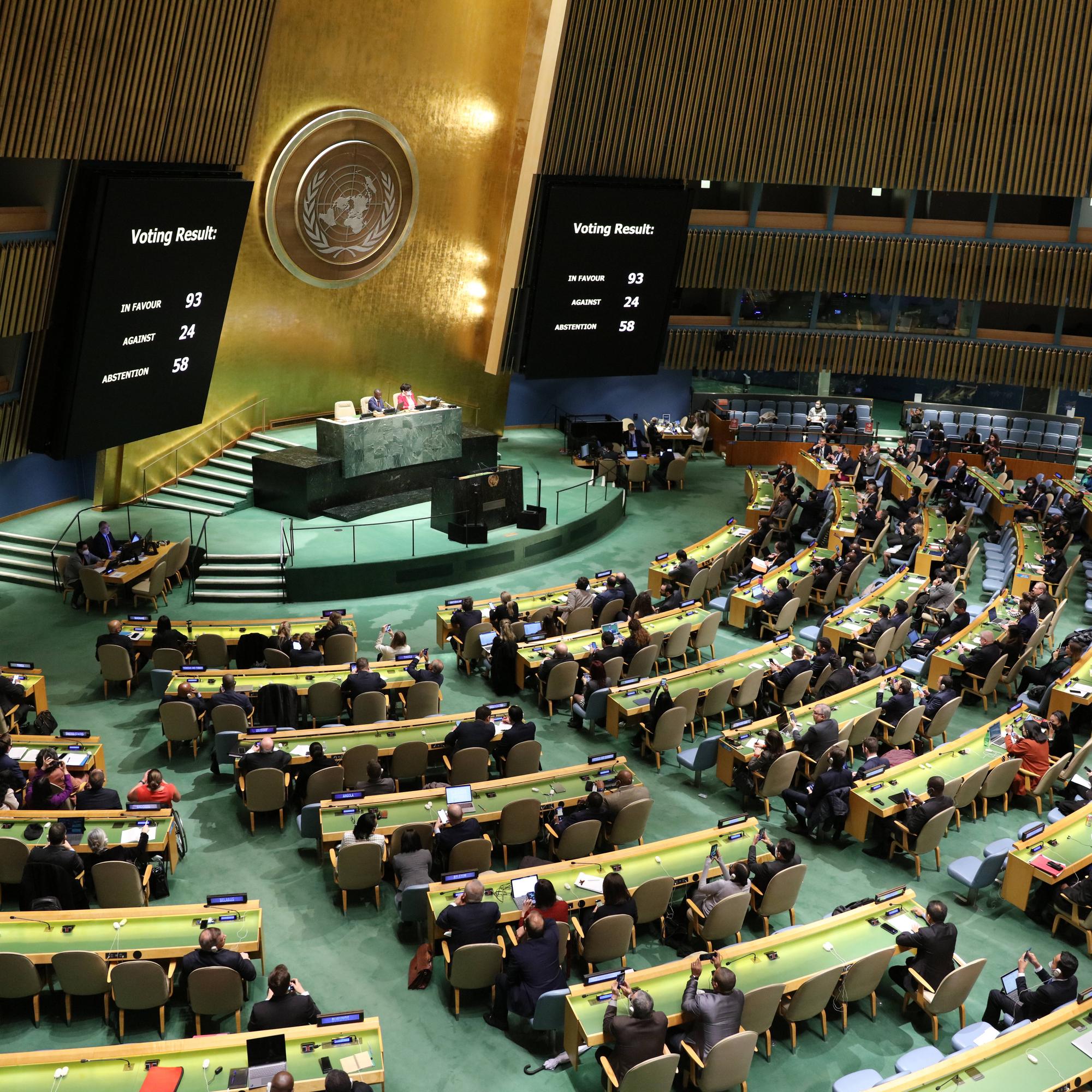 Venäjän asema YK:ssa horjuu: Erotettiin ihmisoikeusneuvostosta, jonka tehtävä on tutkia ihmisoikeusloukkauksia Ukrainassa