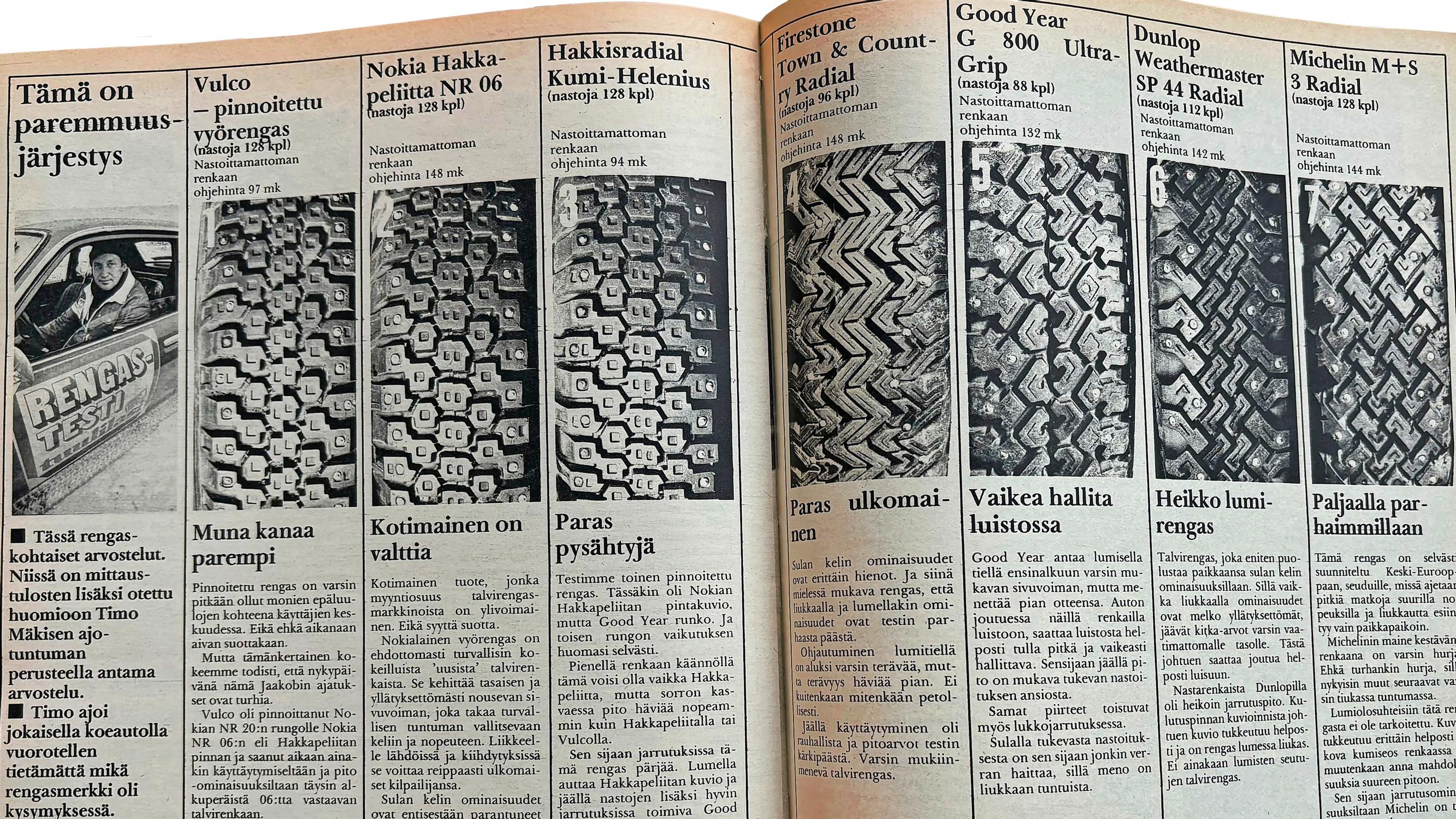 Talvirengastesti rallimestari Timo Mäkisen perstuntumalla oli Vulcon ja Kumi-Heleniuksen juhlaa