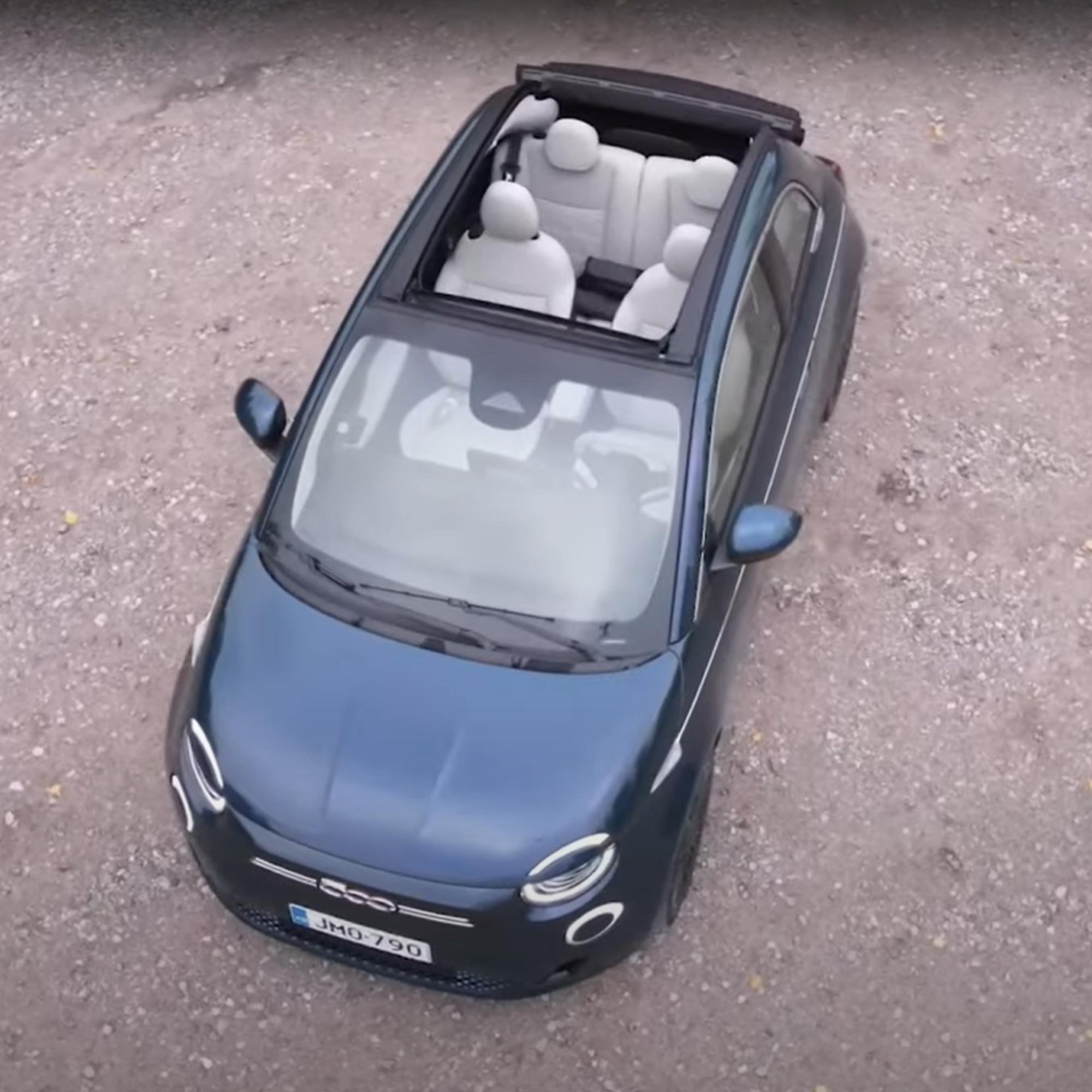 Viikon auto: Fiat 500e Cabriolet La Prima – Katso Tuulilasin autovideo