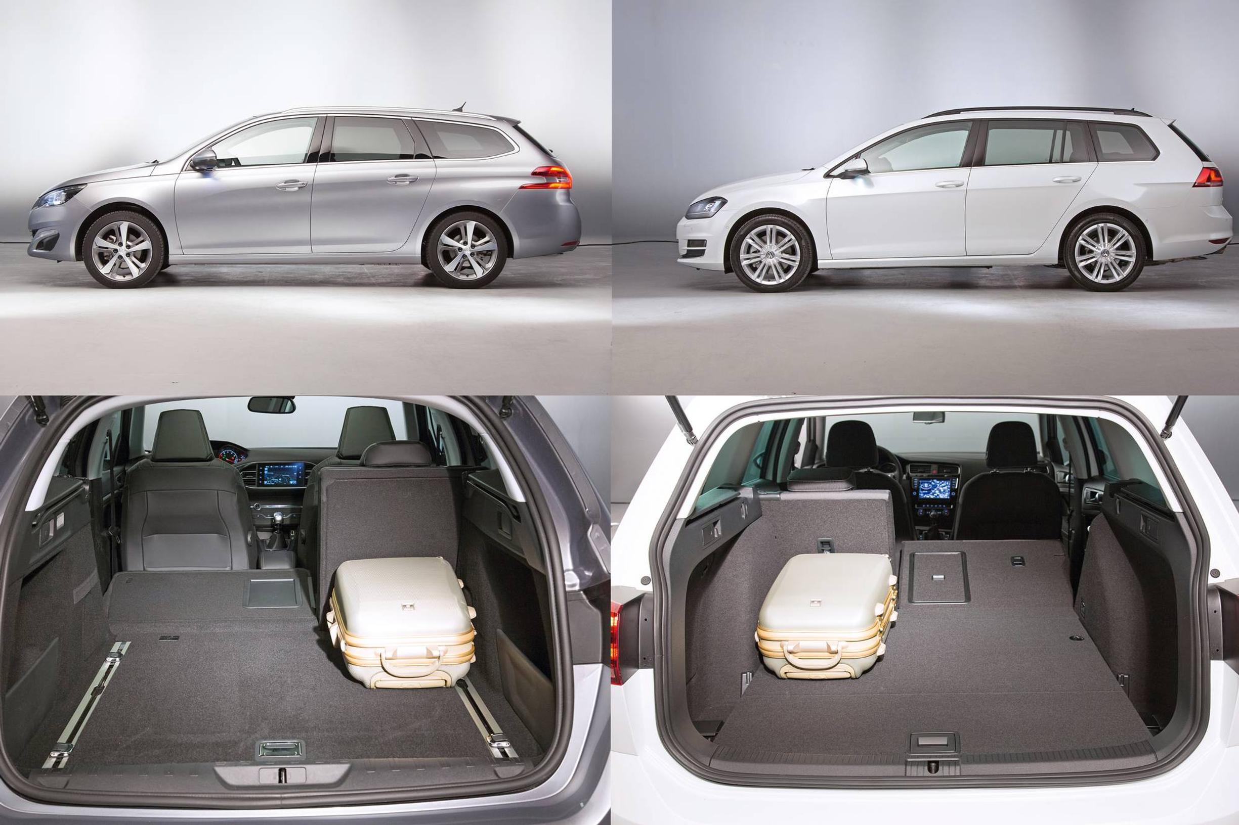 Vertailussa uusi Peugeot 308 SW ja VW Golf Variant