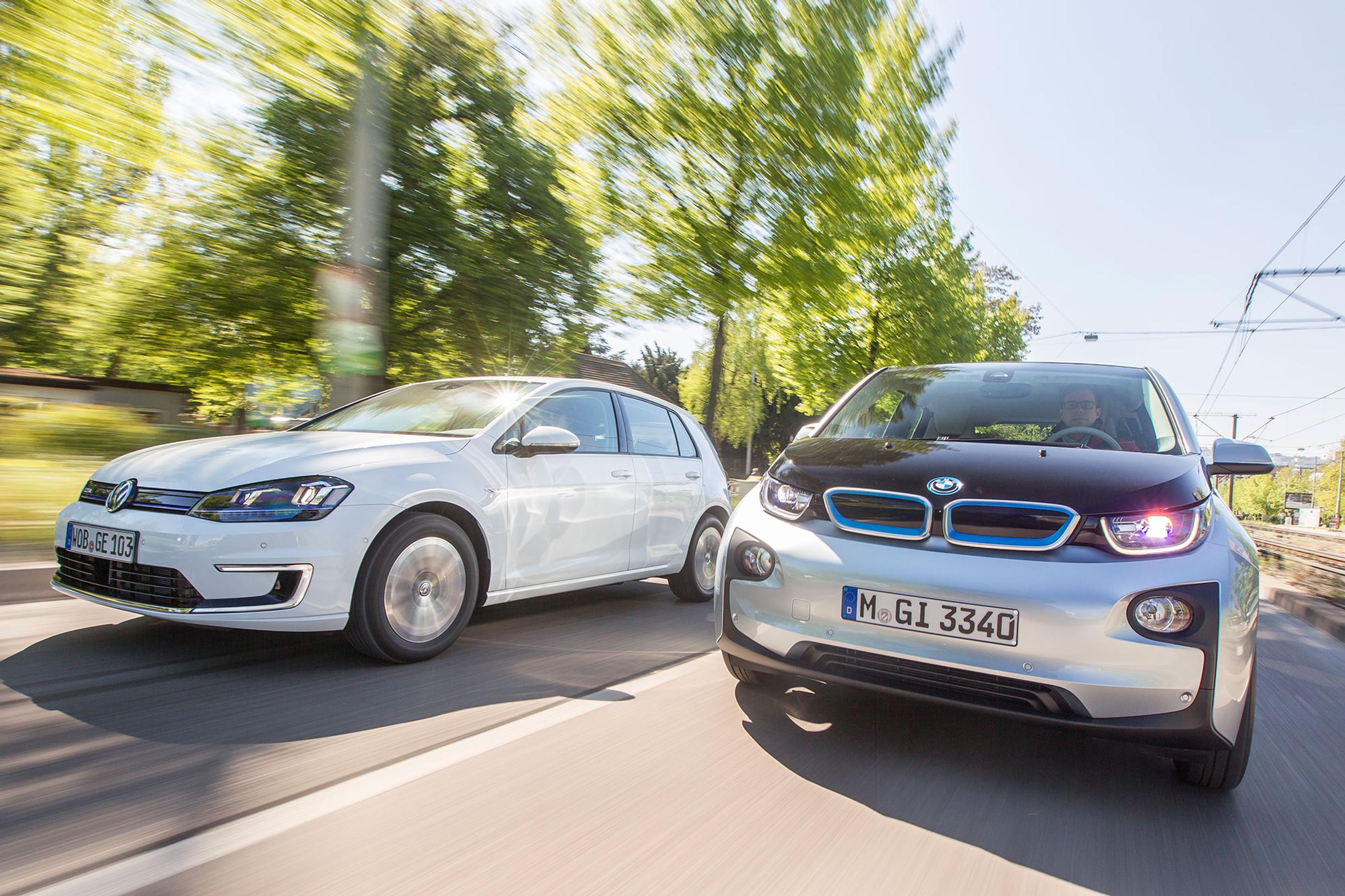 Sähköautot BMW i3 ja VW e-Golf vertailussa