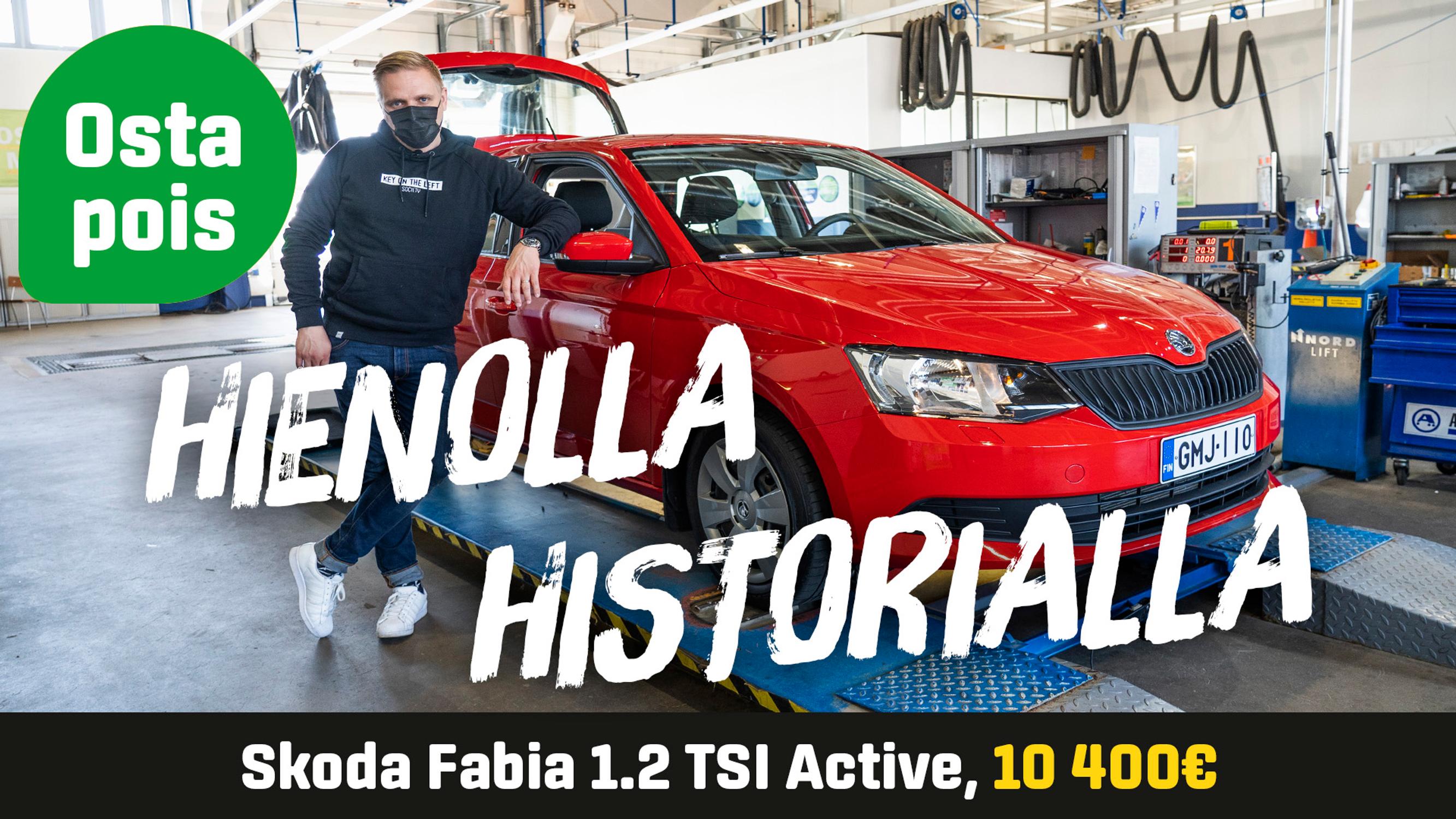 Käytetty: Skoda Fabia 1.2 TSI Active (10 400 €) - Hienolla historialla