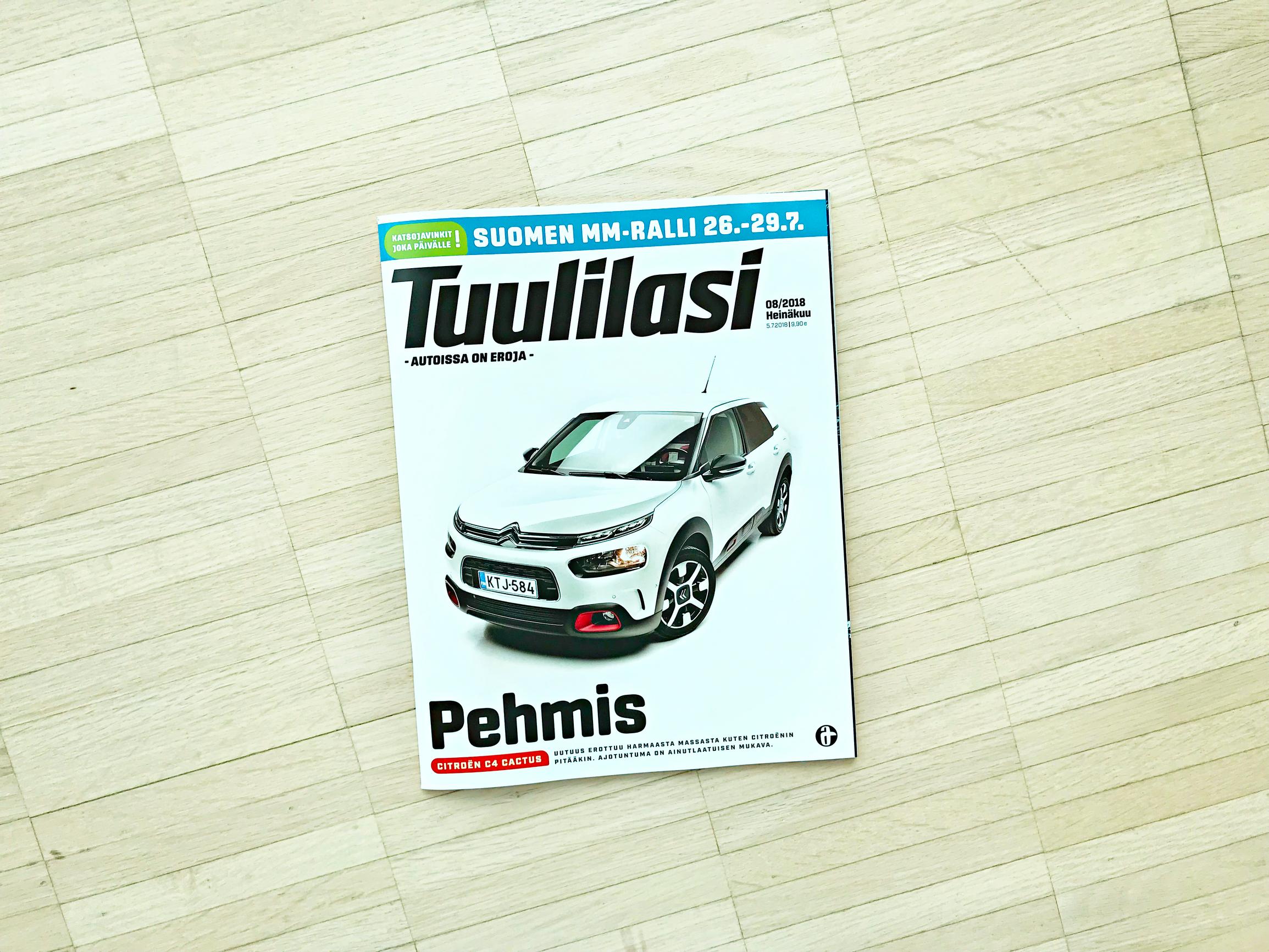 Koeajossa pehmeä Citroën C4 Cactus & Vertailussa Polo ja kumppanit & Suomen MM-ralli - Tuulilasi 08/18
