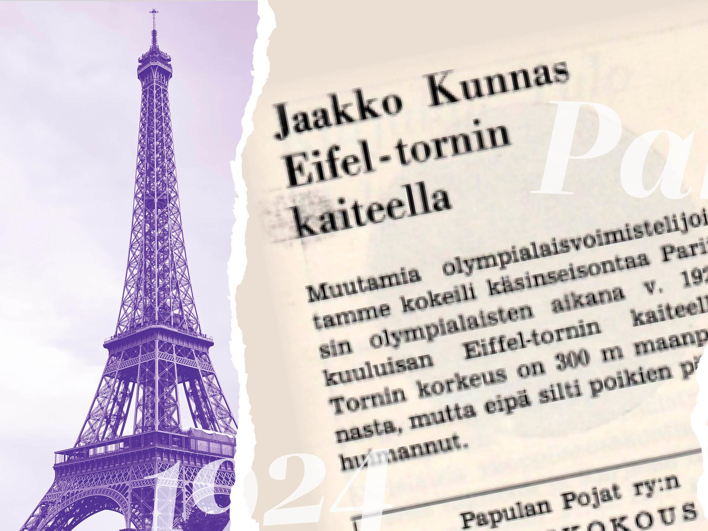 Sata vuotta sitten Suomi sai Pariisin olympialaisista 14 kultaa ja 37 mitalia – Yhden suomalaisen hurja temppu Eiffel-tornissa jäi historiaan