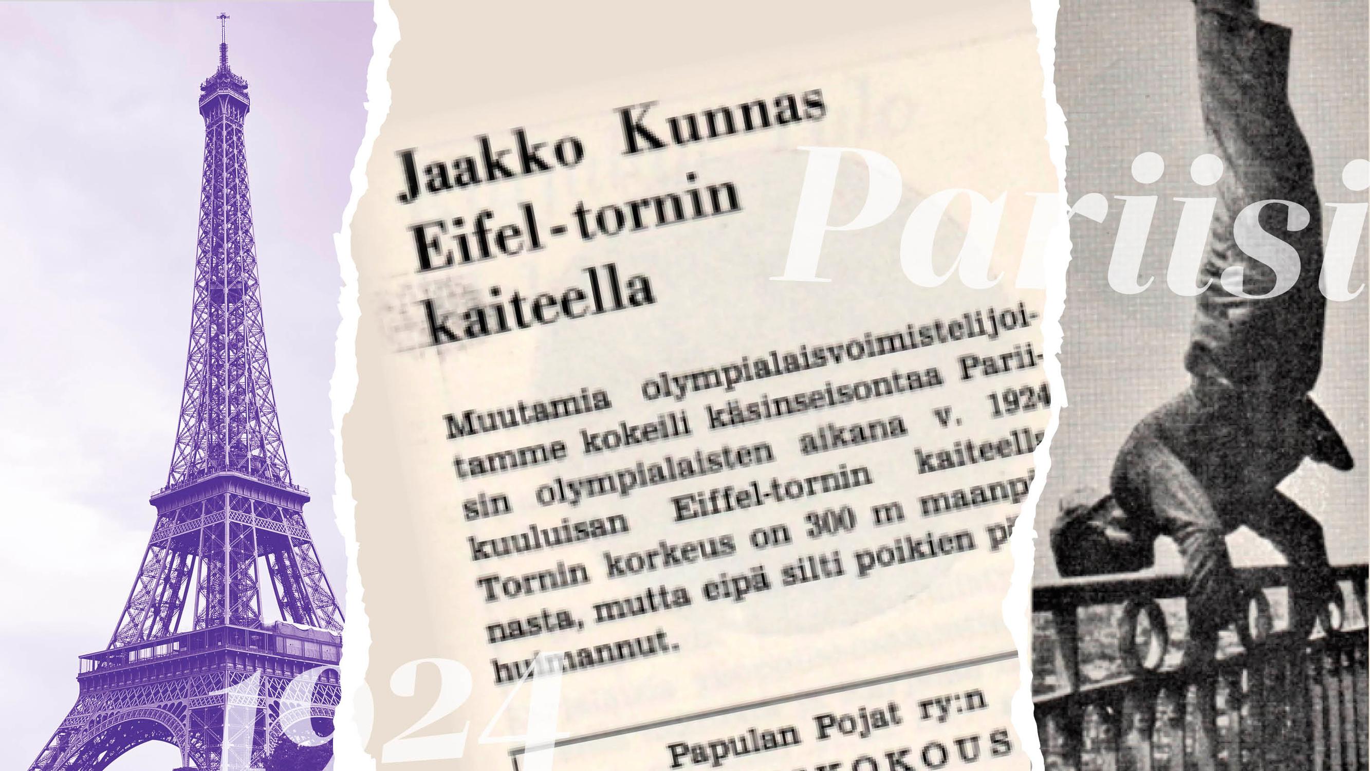 Sata vuotta sitten Suomi sai Pariisin olympialaisista 14 kultaa ja 37 mitalia – Yhden suomalaisen hurja temppu Eiffel-tornissa jäi historiaan
