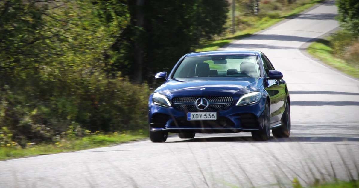 Tuulilasin Koeajossa Uusi Mercedes Benz C200 4matic 2018