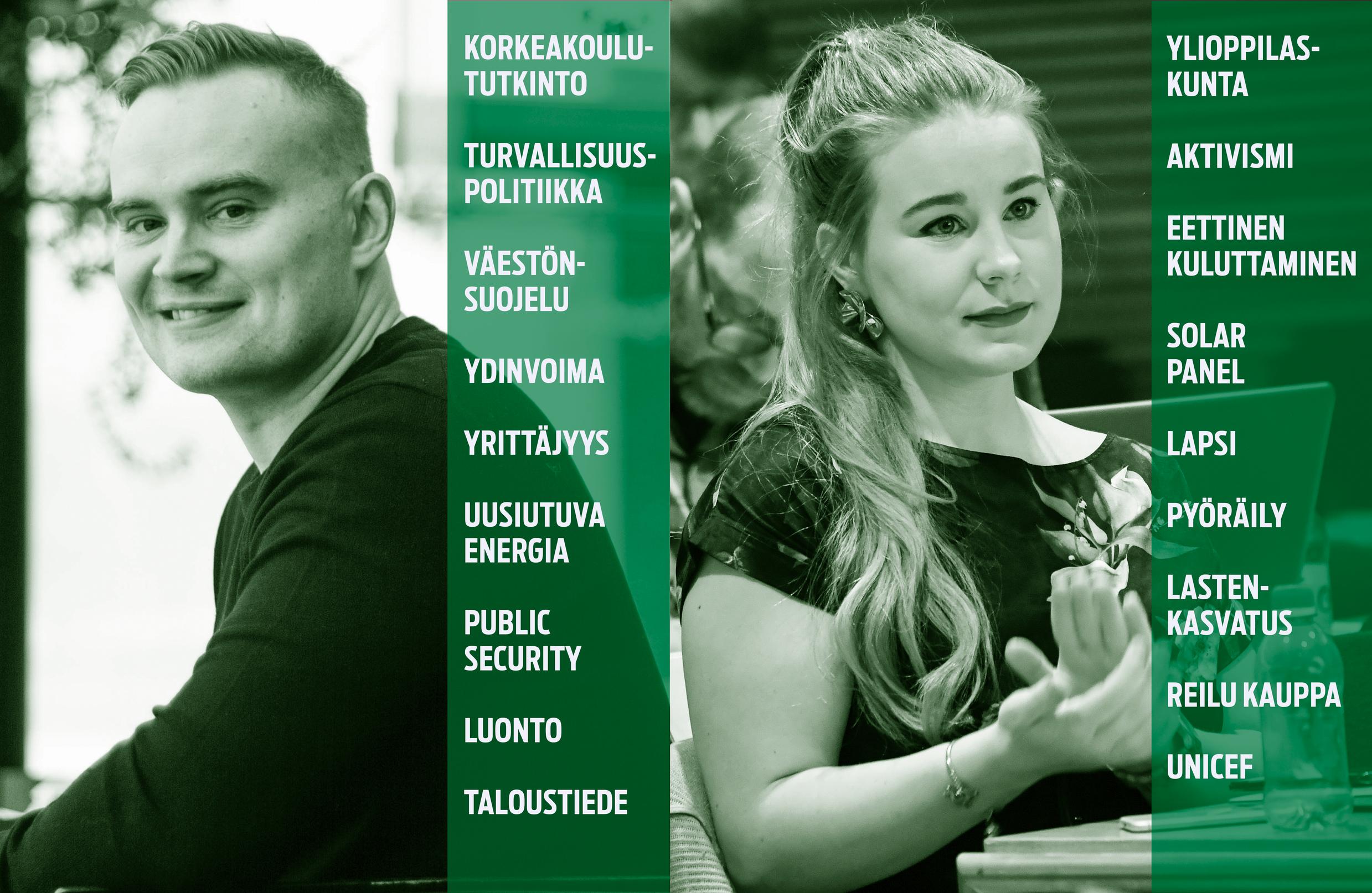 Mainonnan kohdentaminen. Vihreät. Eduskuntavaalit 2023 | Apu selvitti